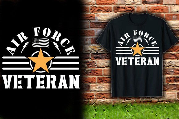 Air Force Veteran T-Shirt Design: Vector Excellence