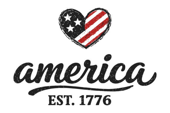 America Est 1776 Vintage Design: A Timeless Graphic Asset