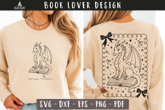 Book Dragon SVG: A Modern Graphic Design Asset