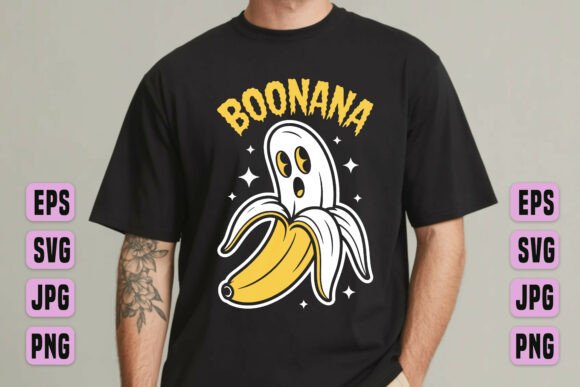 Boonana Funny Banana Ghost Design: A Spooky Halloween Bundle