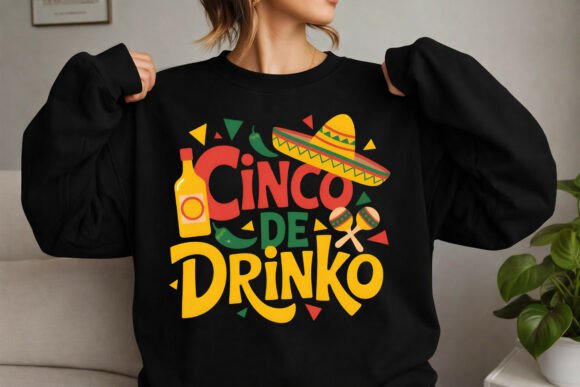 Cinco De Drinko Funny Party PNG Design: A Designer's Festive Asset