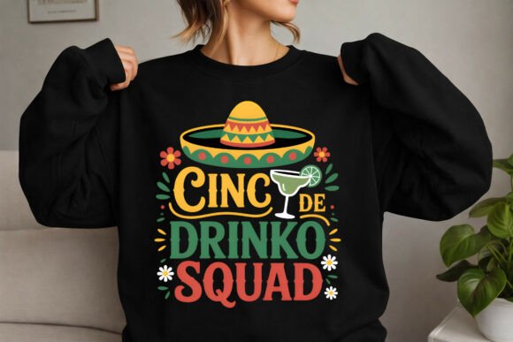 Cinco De Drinko Squad: A Festive Design Asset