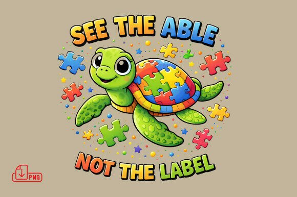 Creative Design with See the Able Autism PNG