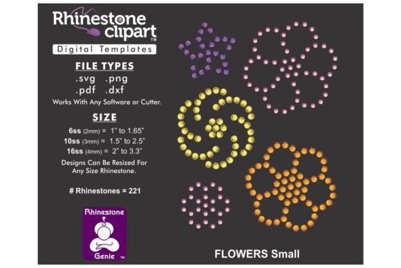 Elegant Rhinestone Flower Designs for Creative Projects
