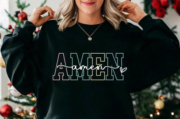 Explore Amen SVG Shirt Design & Christian Creative Assets