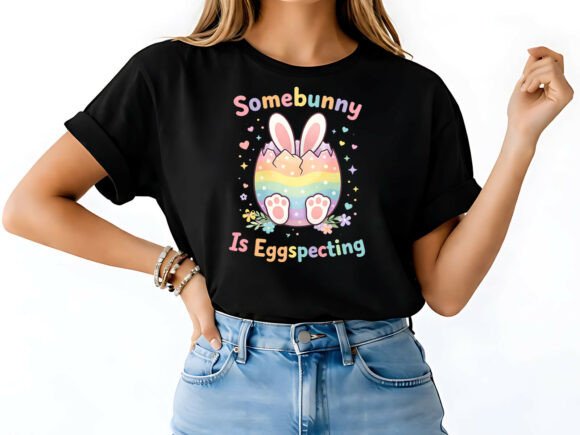 Funny Easter Pregnancy T-Shirt Design: A Creative Asset