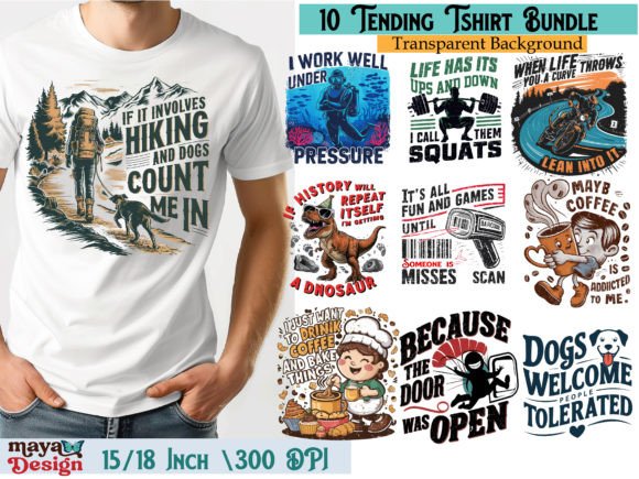 Funny Tshirt Design Sublimation Bundle: Creative Assets for Modern Brands