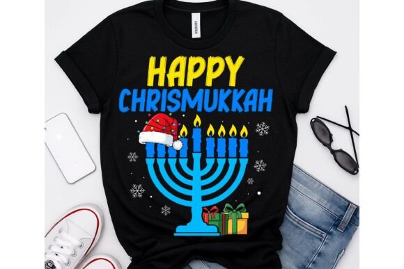 Happy Chrismukkah Christmas PNG Design: A Festive Visual Asset