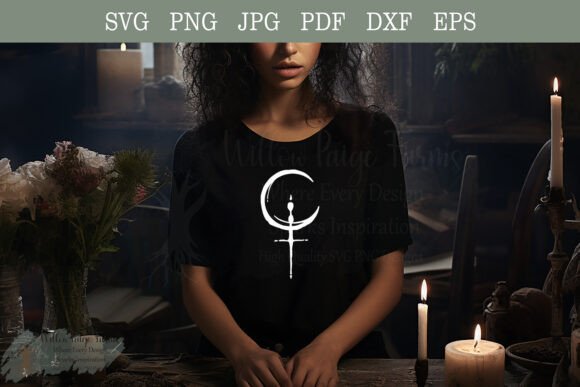 Lilith Symbol SVG: Gothic Wiccan Design for Modern Projects