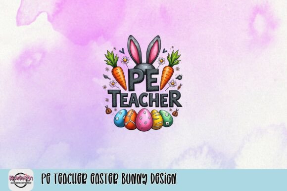 PE Teacher Easter Bunny Design: A Festive Creative Asset