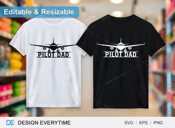 Pilot Dad Logo Name T-shirt Design: A Versatile Asset for Modern Branding