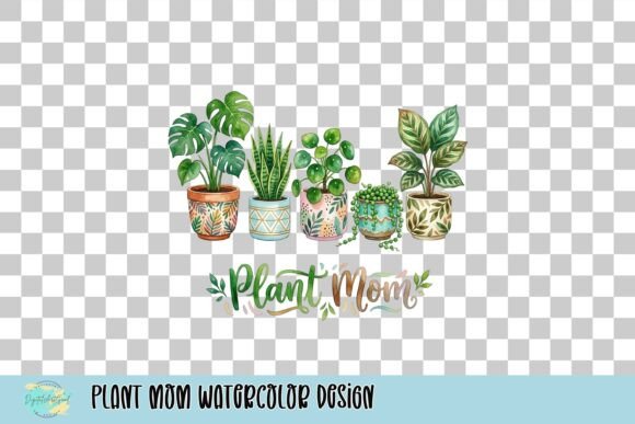 Plant Mom Watercolor Design: A Modern Asset for Visual Storytelling