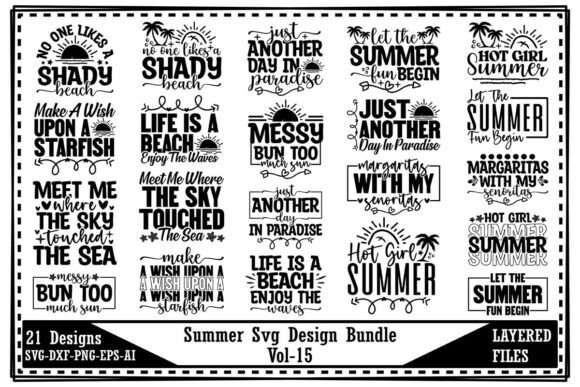 Summer Svg Design Bundle Vol-15: Elevate Your Creative Projects