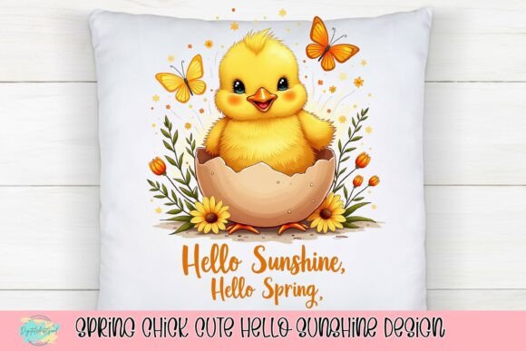 Sunny Spring Chick: A Design Asset for Vibrant Projects